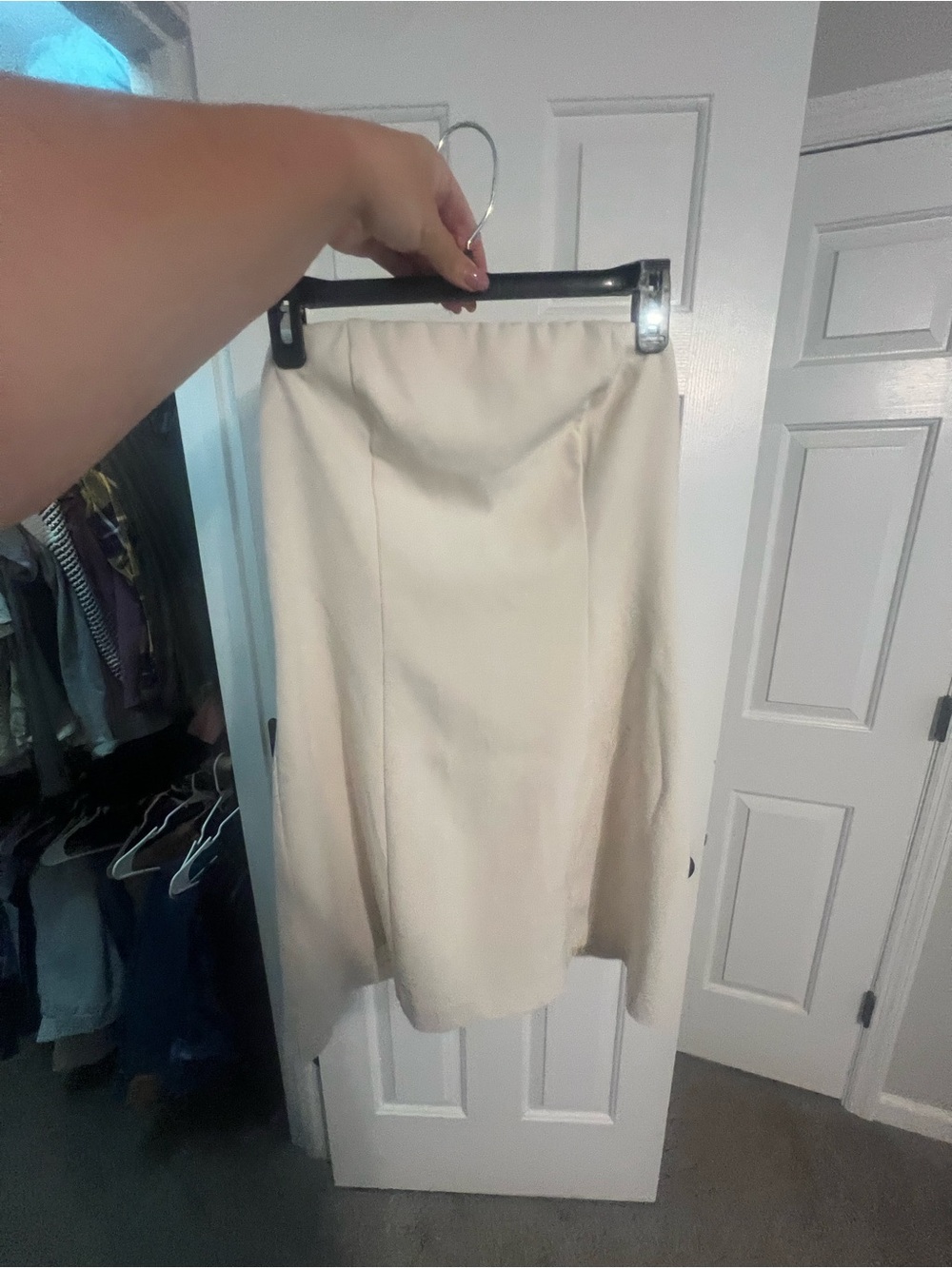 White Strapless Dress